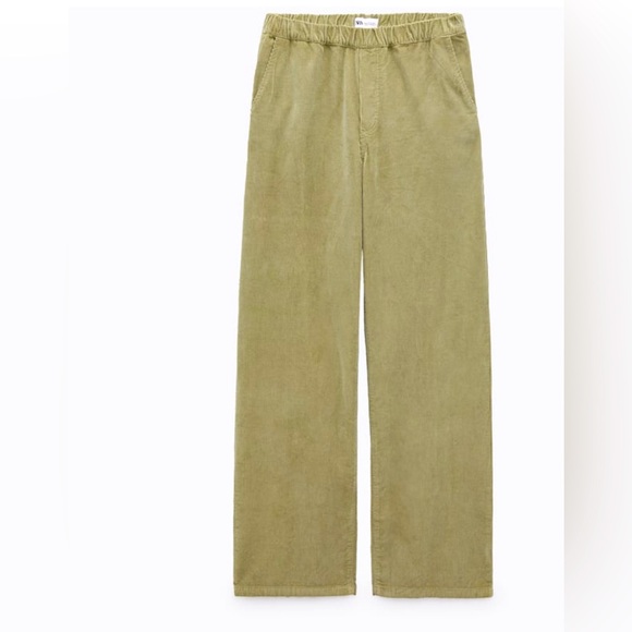 Zara Denim - zara corduroy  wide leg pants